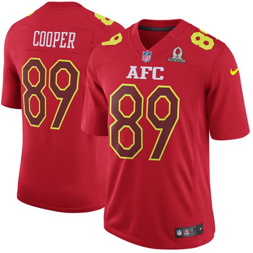 Nike Raiders #89 Amari Cooper Red Men's Stitched NFL Game AFC Pro Bowl Jersey